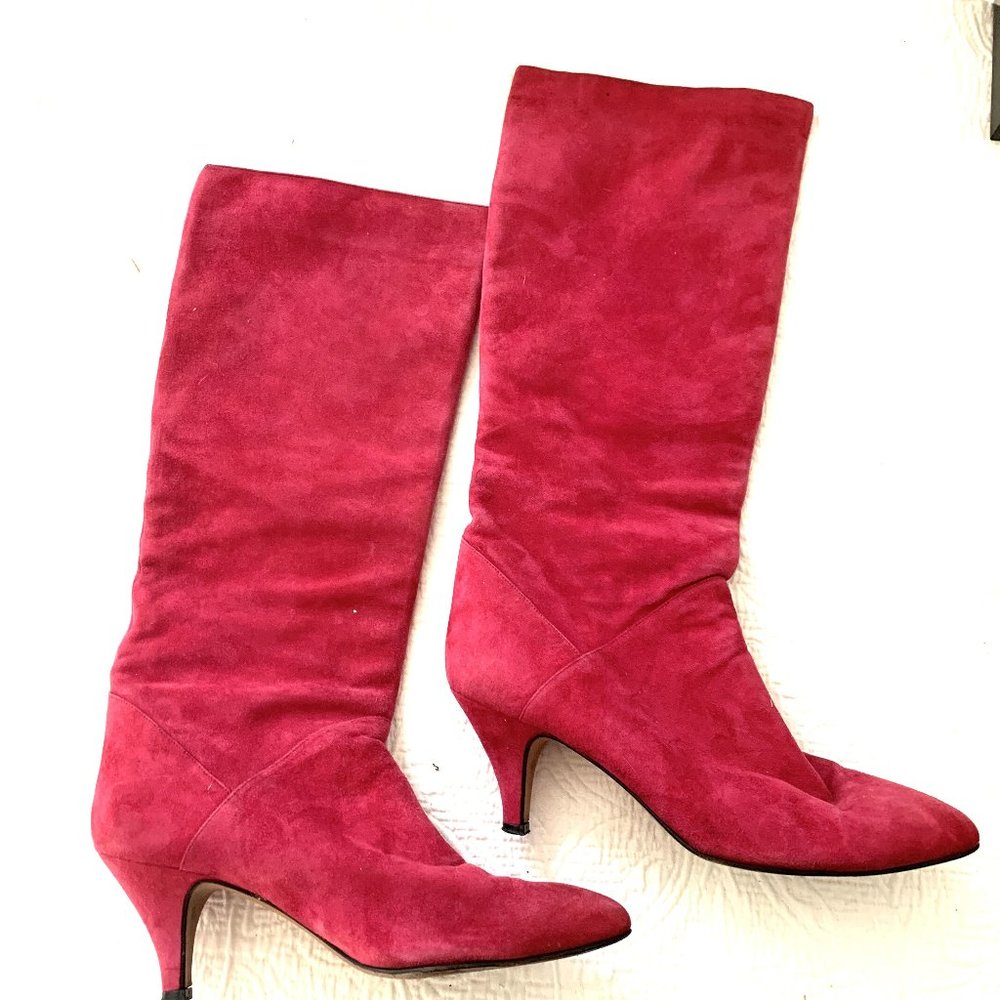 Hot Fuchsia Pink Diego Della Valle Suede Boots
